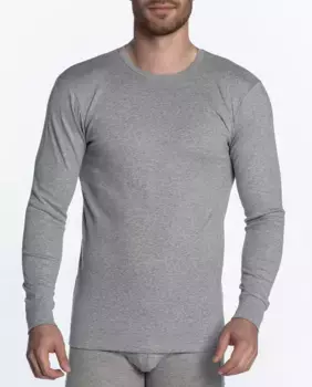 Мужская футболка с длинным рукавом и круглым вырезом Punto Blanco, серый