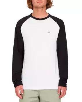 Мужская футболка с длинным рукавом и круглым вырезом Volcom, белый