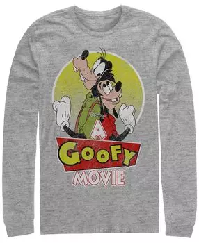 Мужская футболка с длинным рукавом и круглым вырезом a goofy movie goof and son Fifth Sun, мульти