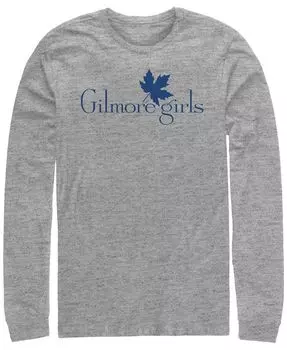 Мужская футболка с длинным рукавом и логотипом Gilmore Girls TV Leaf Fifth Sun, серый