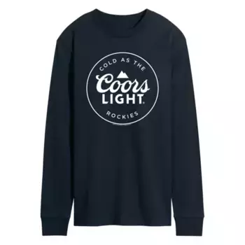 Мужская футболка с длинным рукавом и логотипом Coors Light Licensed Character, синий