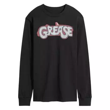 Мужская футболка с длинным рукавом и логотипом Grease Licensed Character