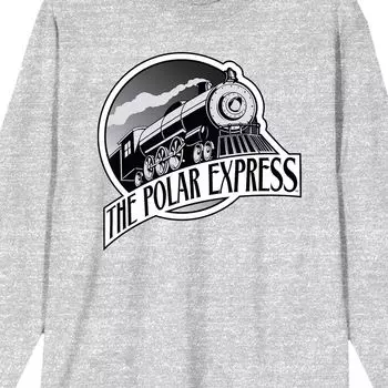 Мужская футболка с длинным рукавом и логотипом Polar Express Train Licensed Character