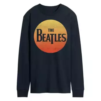 Мужская футболка с длинным рукавом и принтом The Beatles Rock Licensed Character, синий