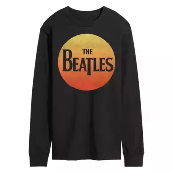 Мужская футболка с длинным рукавом и принтом The Beatles Rock Licensed Character, черный