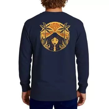 Мужская футболка с длинным рукавом и принтом Пеле Reef, синий