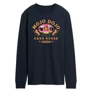 Мужская футболка с длинным рукавом и принтом фильма Mojo Dojo Casa House Barbie, синий
