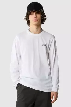 Мужская футболка с длинным рукавом и простым куполом The North Face, белый