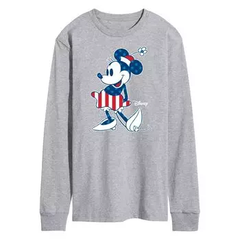 Мужская футболка с длинным рукавом и рисунком Disney's Minnie Mouse Licensed Character