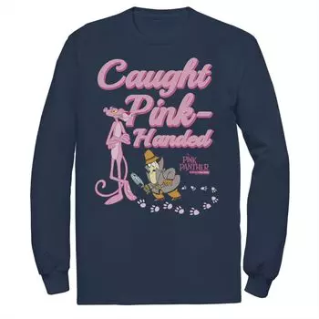 Мужская футболка с длинным рукавом и рисунком Pink Panther Caught Pink Hands Licensed Character