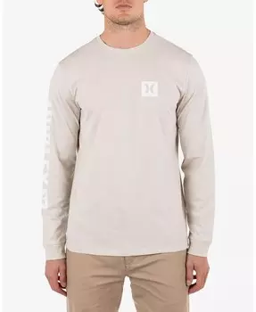 Мужская футболка с длинным рукавом Icon Hurley, белый