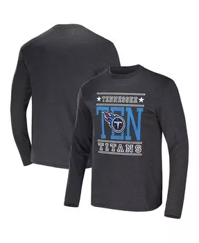 Мужская футболка с длинным рукавом из коллекции nfl x darius rucker by heathered charcoal tennessee titans Fanatics, мульти