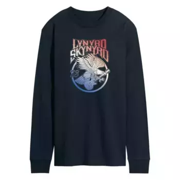 Мужская футболка с длинным рукавом Lynyrd Skynyrd и орлом Licensed Character, синий