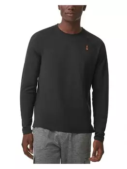 Мужская футболка с длинным рукавом на открытом воздухе BASS OUTDOOR, черный