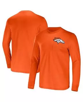 Мужская футболка с длинным рукавом NFL x Darius Rucker Collection от Orange Denver Broncos Team Fanatics, оранжевый