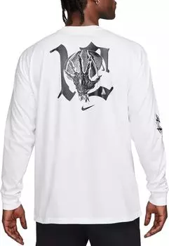 Мужская футболка с длинным рукавом Nike Ja Morant Max90, белый