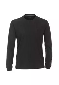 Мужская футболка с длинным рукавом однотонная CASAMODA, темно-серый