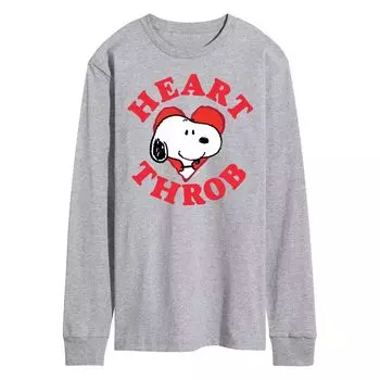 Мужская футболка с длинным рукавом Peanuts Heartthrob Licensed Character