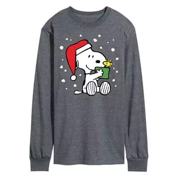 Мужская футболка с длинным рукавом Peanuts Present Licensed Character
