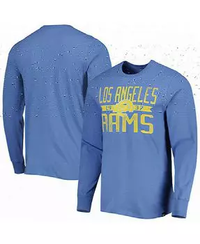 Мужская футболка с длинным рукавом Royal Los Angeles Rams Brand Wide Out Franklin '47 Brand, синий