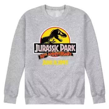 Мужская футболка с длинным рукавом с логотипом Jurassic World 30th Licensed Character, серый