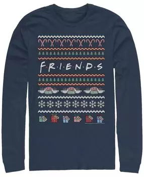 Мужская футболка с длинным рукавом с логотипом friends Fifth Sun, синий