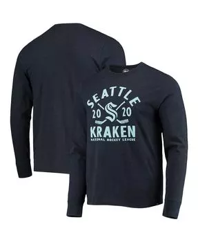 Мужская футболка с длинным рукавом seattle kraken club '47 heathered deep sea blue '47 Brand, мульти