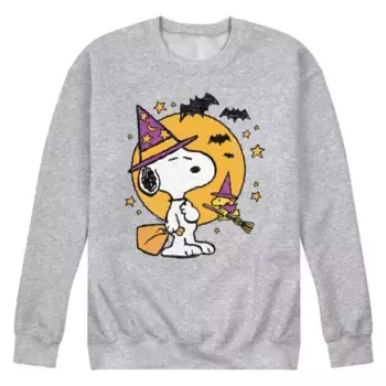 Мужская футболка с длинным рукавом "Snoopy и Вудсток: колдовство" Licensed Character, серый