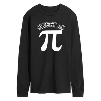 Мужская футболка с длинным рукавом Sweet As Pi Licensed Character