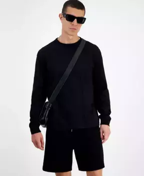 Мужская футболка с длинным рукавом свободного кроя Mode of One, черный