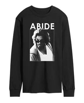 Мужская футболка с длинным рукавом the big lebowski abide AIRWAVES, черный