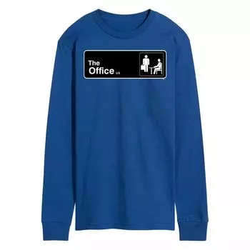 Мужская футболка с длинным рукавом The Office Door Sign Licensed Character