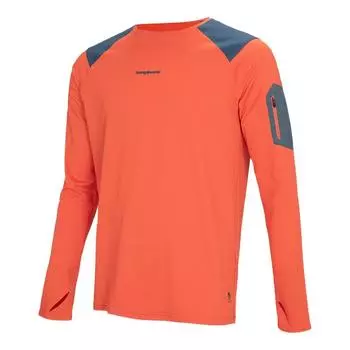 Мужская футболка с длинным рукавом Trangoworld Trx2 pro long оранжевая/синяя
