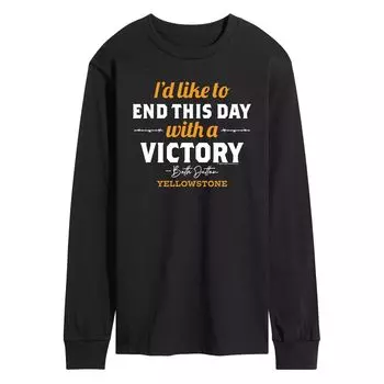 Мужская футболка с длинным рукавом Victory End Day в Йеллоустоуне Licensed Character