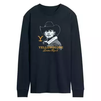 Мужская футболка с длинным рукавом Yellowstone Jimmy с принтом Licensed Character, синий