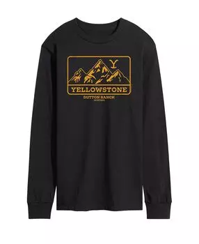 Мужская футболка с длинным рукавом yellowstone mountain AIRWAVES, черный