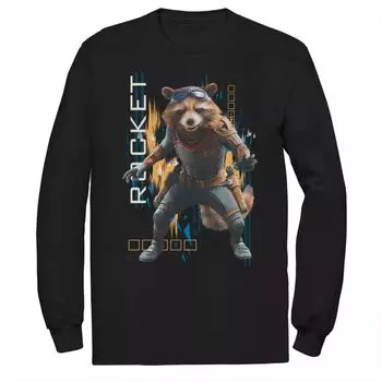 Мужская футболка с длинными рукавами Avengers Endgame Rocket Motion Marvel