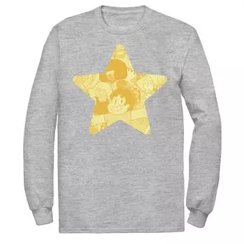 Мужская футболка с длинными рукавами Cartoon Network Steven Universe Gold Star Licensed Character
