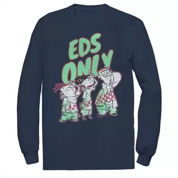 Мужская футболка с длинными рукавами Ed, Edd n Eddy Eds Only Portrait Licensed Character