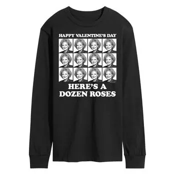 Мужская футболка с длинными рукавами Golden Girls Dozen Roses Licensed Character