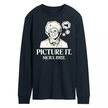 Мужская футболка с длинными рукавами Golden Girls Picture Sicily Licensed Character