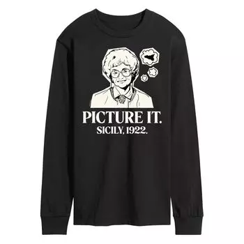 Мужская футболка с длинными рукавами Golden Girls Picture Sicily Licensed Character