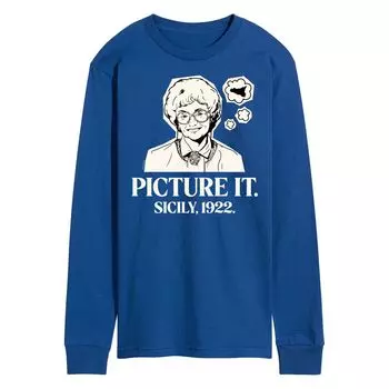 Мужская футболка с длинными рукавами Golden Girls Picture Sicily Licensed Character