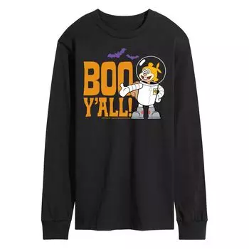 Мужская футболка с длинными рукавами «Губка Боб Квадратные Штаны» Boo Y'all Licensed Character