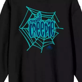 Мужская футболка с длинными рукавами и графическим логотипом Growing Up Creepie Spiderweb Licensed Character