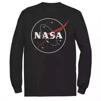 Мужская футболка с длинными рукавами и графическим логотипом NASA Licensed Character