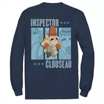 Мужская футболка с длинными рукавами и графическими вставками Pink Panther Inspector Clouseau Trio Licensed Character