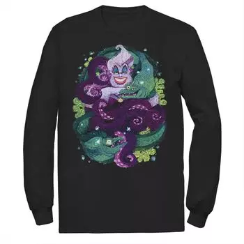 Мужская футболка с длинными рукавами и изображением Русалочки Урсулы Морской ведьмы Диснея Disney