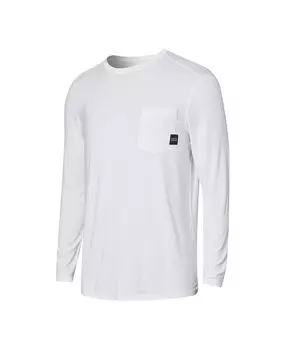 Мужская футболка с длинными рукавами и карманом moonwalker SAXX, белый