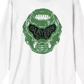 Мужская футболка с длинными рукавами и логотипом Doom Slayers Club Licensed Character